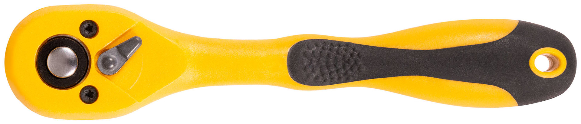 Вороток (трещотка), механизм легированная сталь 40Cr, полностью прорезиненная ручка, 1/4, 72 зубца