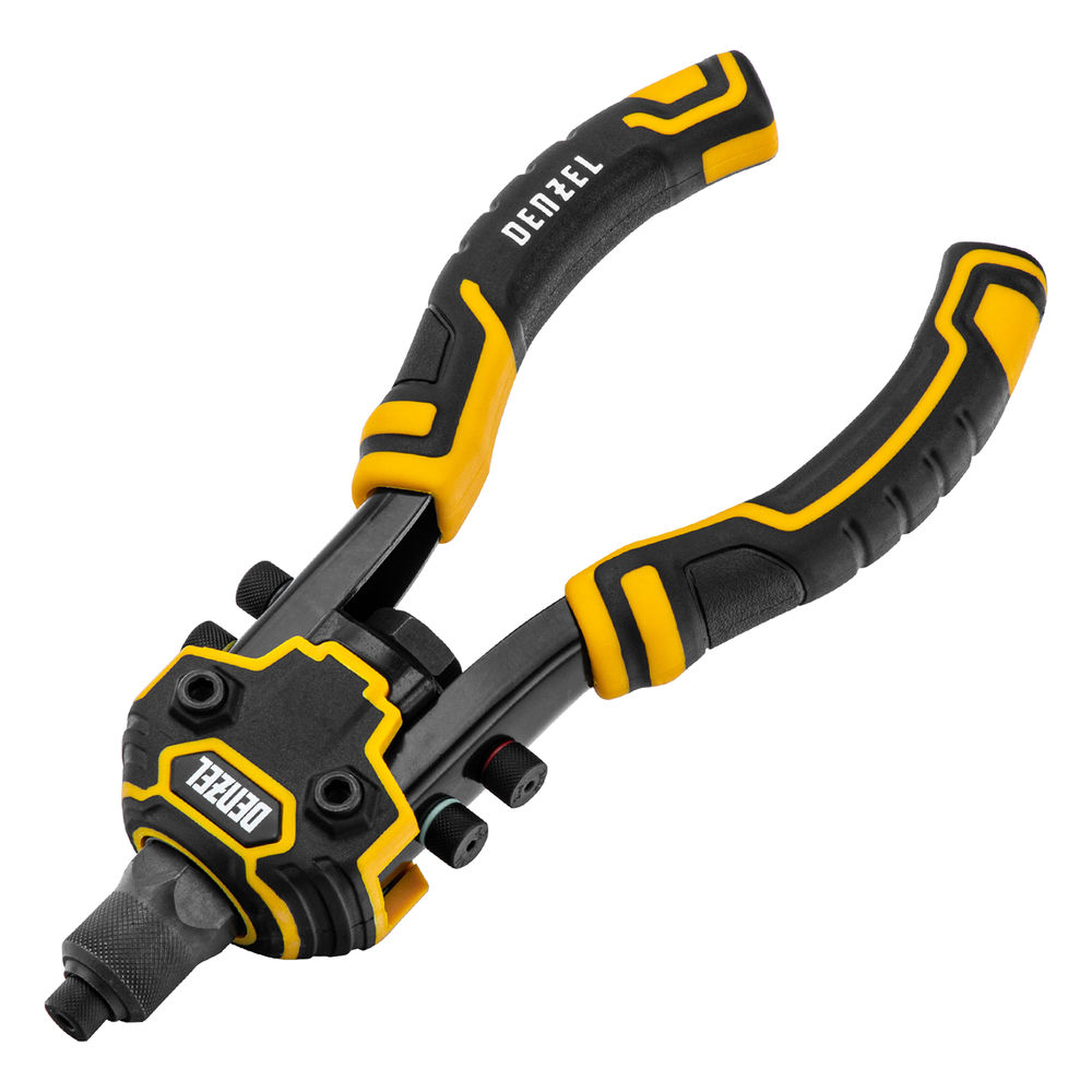 Заклепочник двуручный, заклепки 2,4-3,2-4,0-4,8-6,4 мм Denzel (40500)