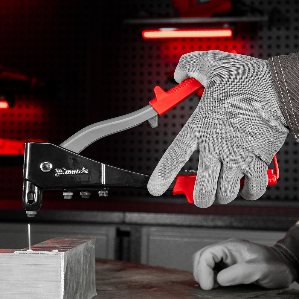 Заклепочник литой, 260 мм, заклепки 2.4-3.2-4.0-4.8 мм Matrix (40551)