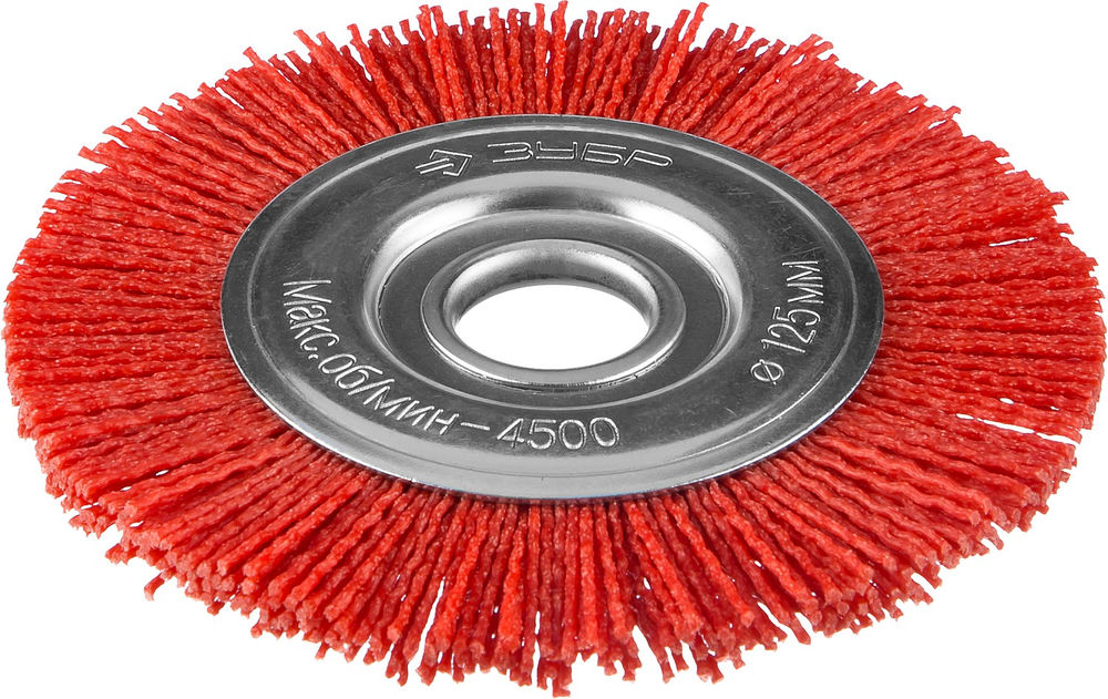 Щетка дисковая для УШМ 125 мм, нейлоновая проволока ЗУБР Профессионал 35160-125_z01