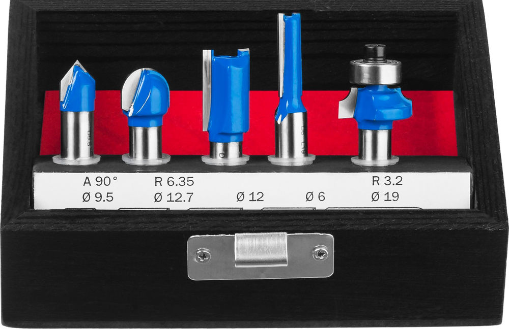 Набор профильных фрез по дереву 5 шт ЗУБР Профессионал 28795-H5