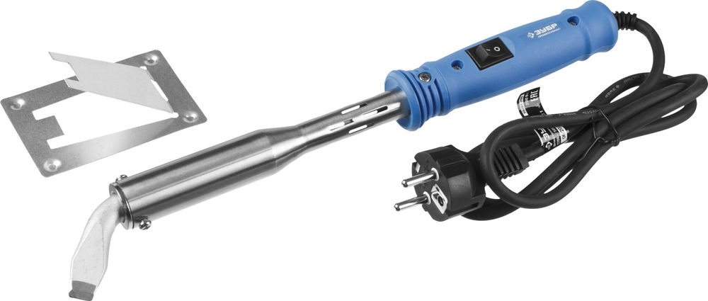 Электропаяльник Ceramic PRO 200 Вт, клин, высокомощный, пластиковая рукоятка ЗУБР Профессионал 55301-200