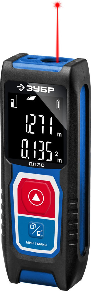 Дальномер 30 м лазерный Профессионал ЗУБР ДЛ-30 34927