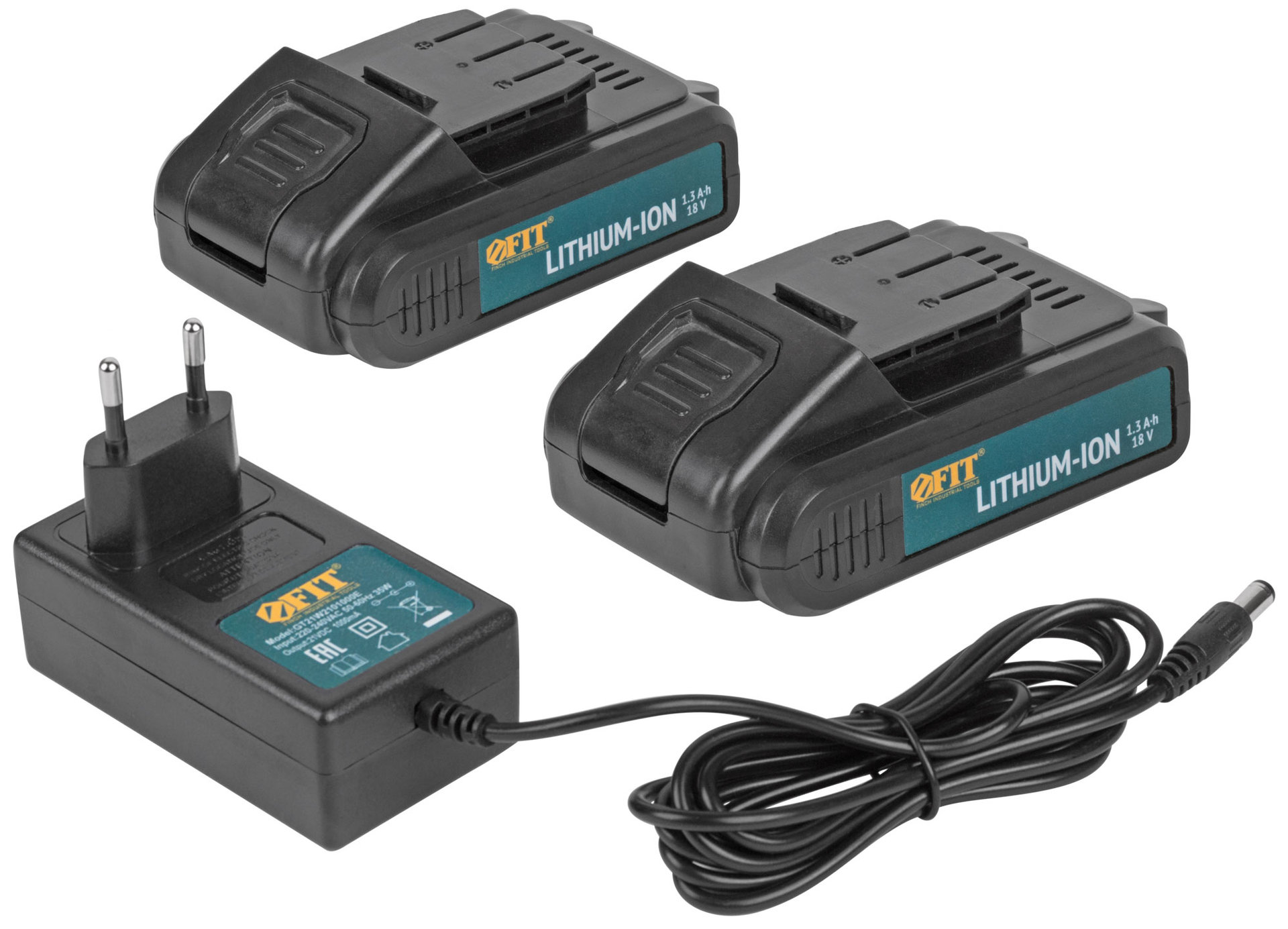 Дрель-Шуруповерт акк. 18 В; 0-400/1450 об/мин; 29 Нм; 2 (Li-Ion) 1,3 Ач; 1,5 ч.; рез. накл.; кейс (80189)