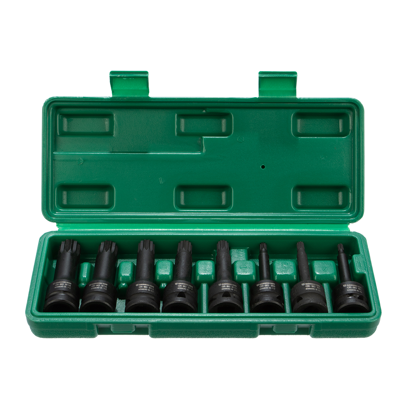 Набор ударных насадок, 1/2 8 пр. TRIPLE/Звездочка M5.M6.M8.M10.M12.M14.M16.M18 мм, L= 78 mm GARWIN PRO 626630-8-12