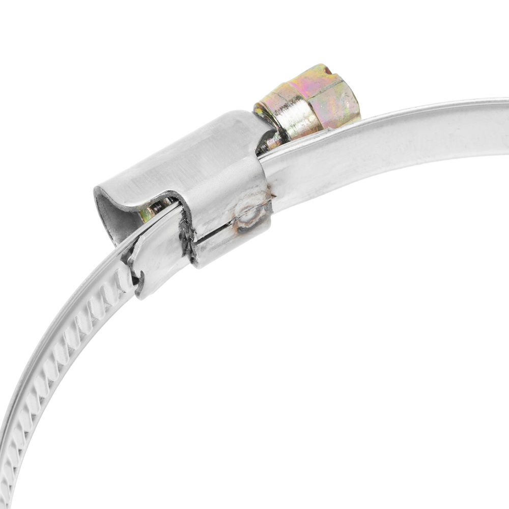 Хомуты нержавеющая сталь, Стандартное болтовое крепление 70-90 мм, 25 штук в упаковке, ширина 9 мм Сибртех (47586)