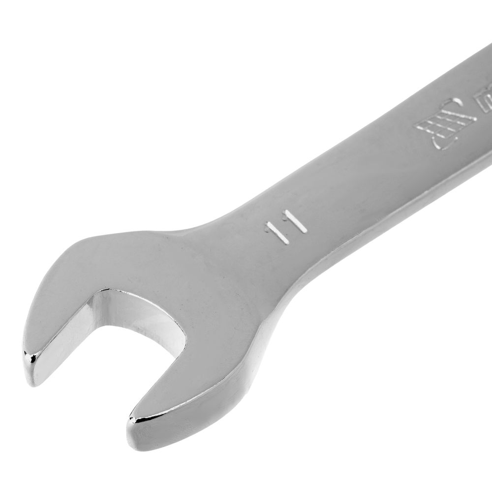 Ключ комбинированный трещоточный, 11 мм, CrV, зеркальный хром Matrix Professional