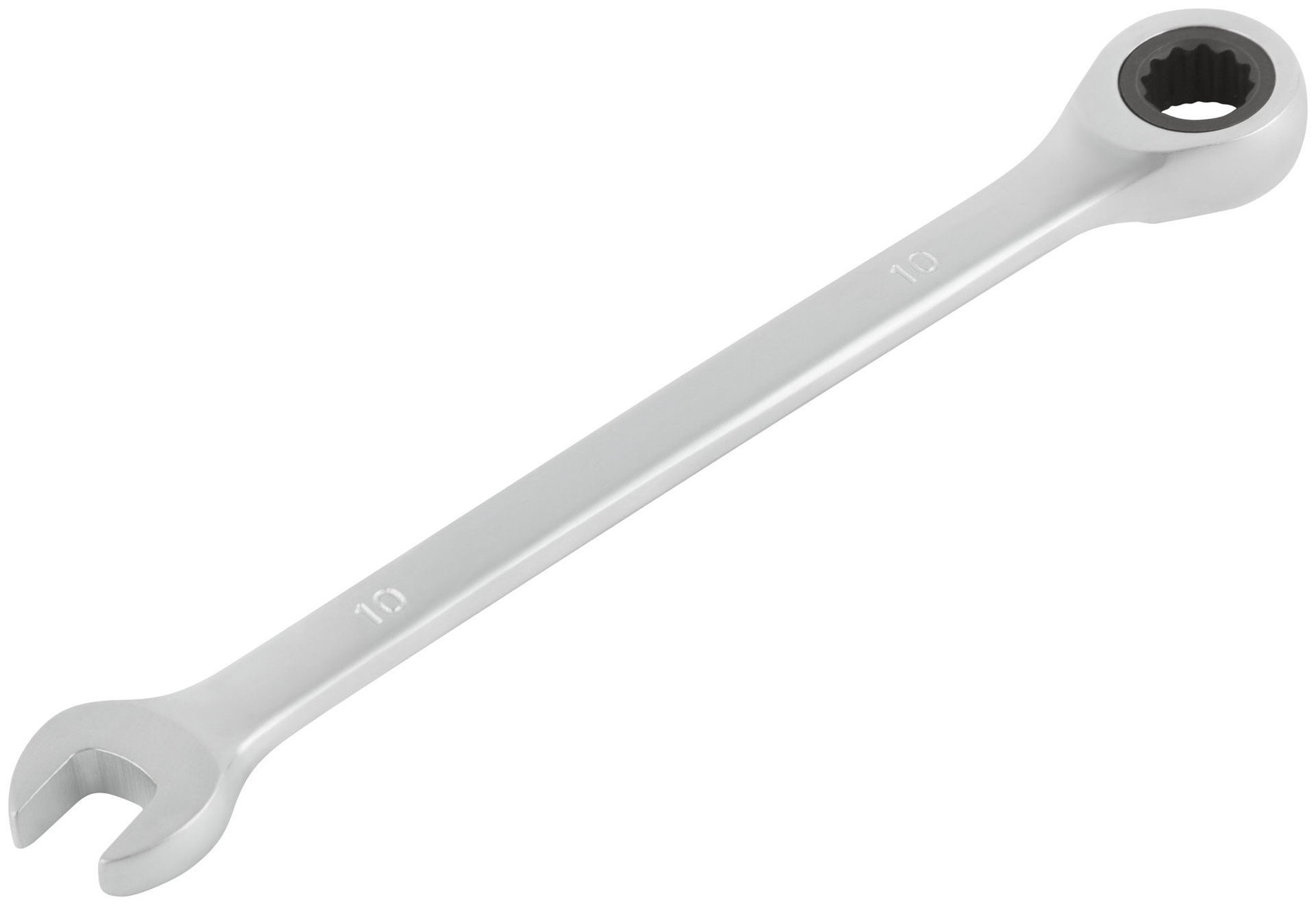 Ключ комбинированный трещоточный, CrV реверсивный механизм 10 мм (63460)