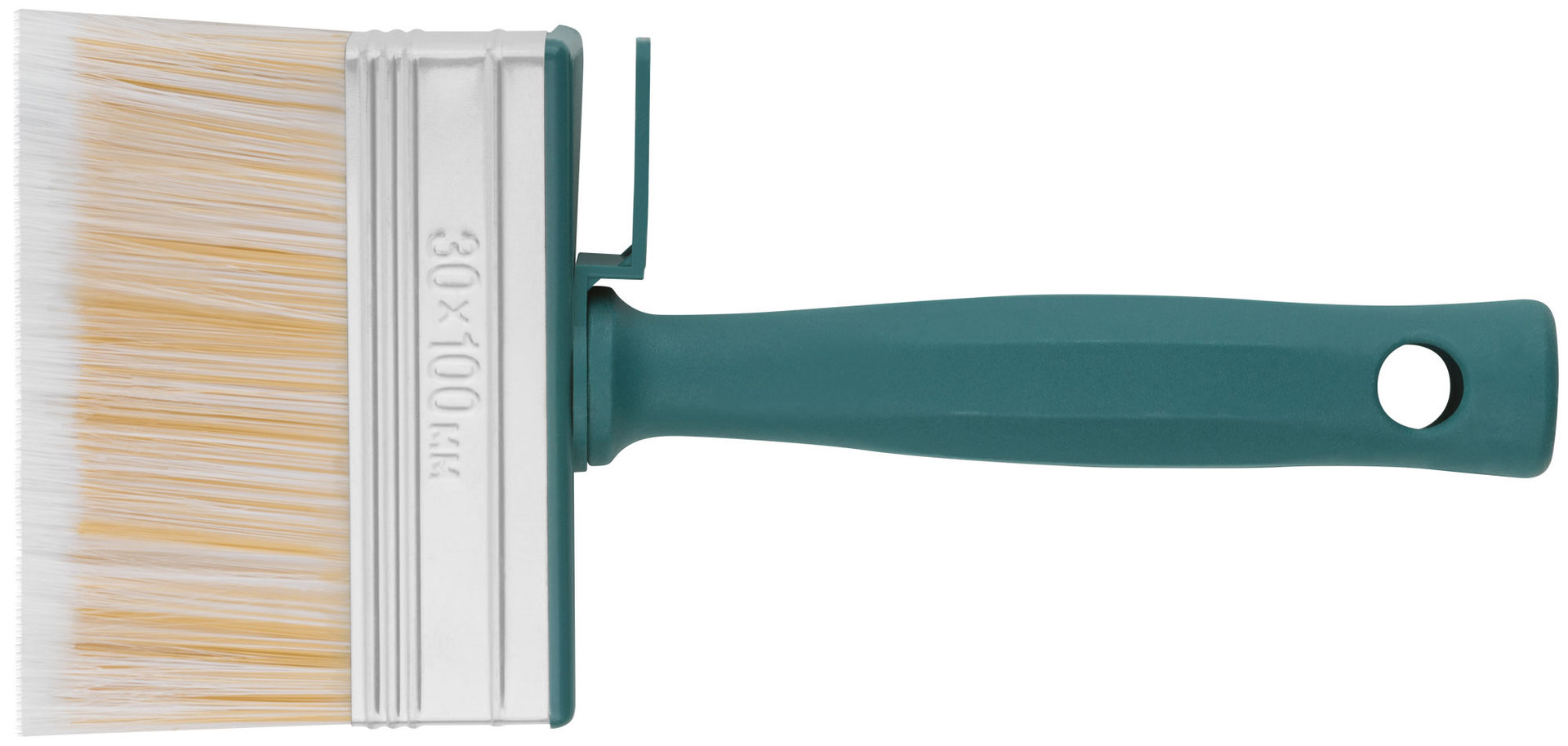 Макловица, искусственная светлая щетина, пластиковый корпус, полая ручка, мини 30 х 100 мм (01637)