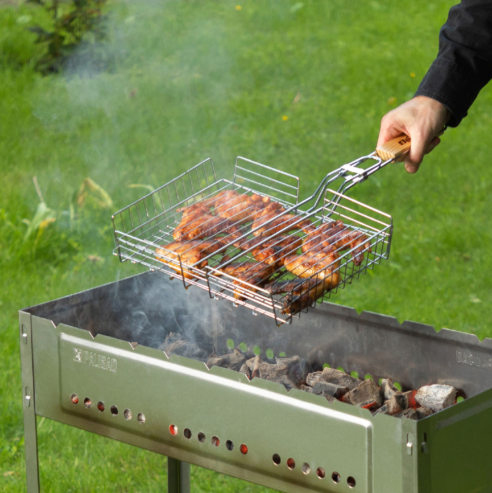 Мангал с ребрами жесткости 700 х 300 х 700 мм, Camping Palisad (69548)