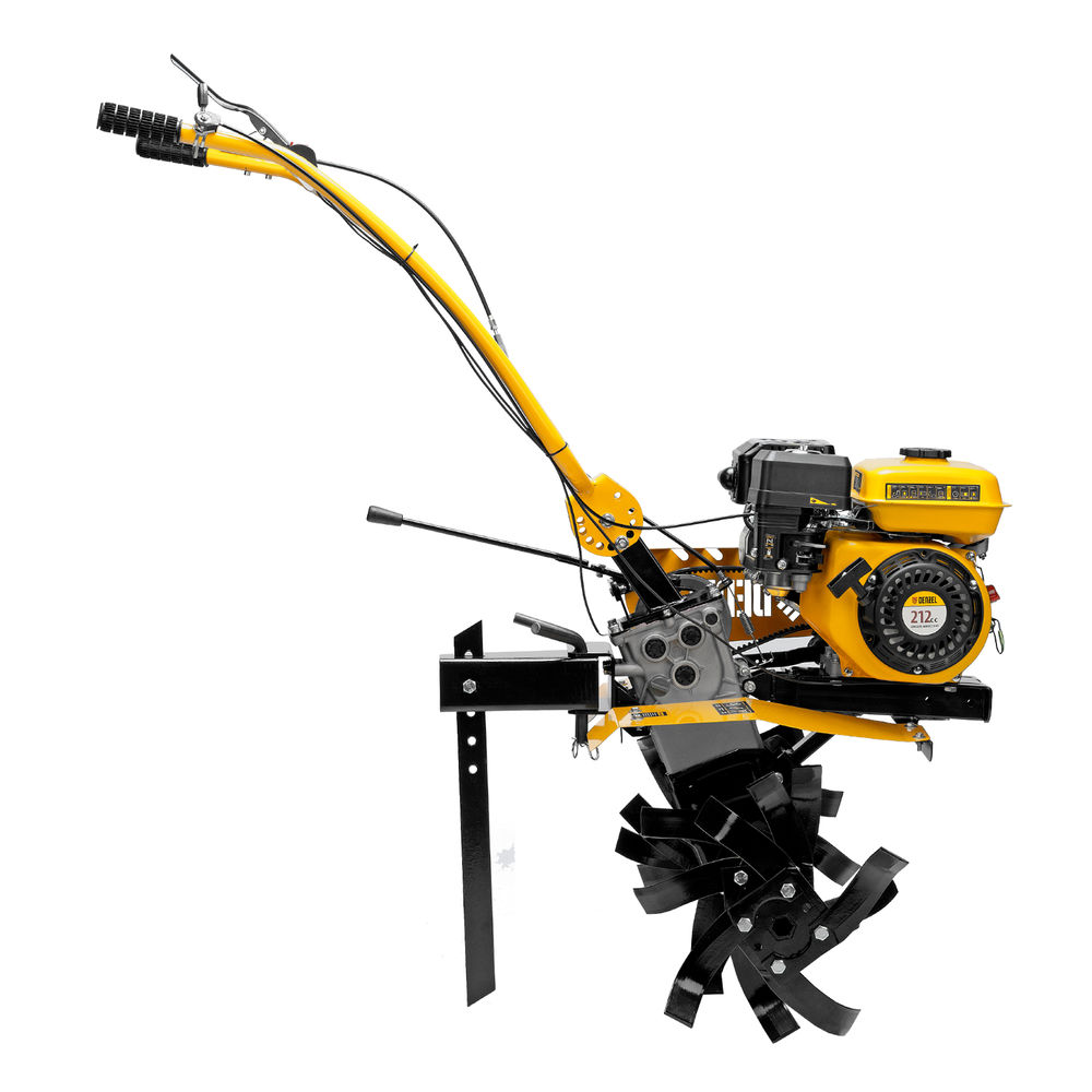 Мотоблок DPT-170SB, 7 л.с., ремен.сцеп, фрез 3х4, ШОМ, без колес, передачи 2В/1Н Denzel (56451)