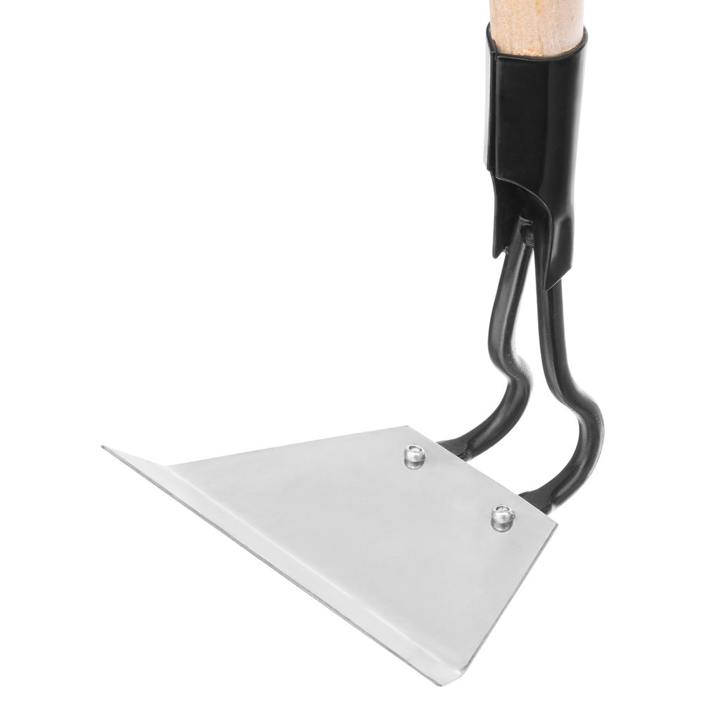 Мотыга, нержавеющая сталь, 150 х 90 х 1300 мм, деревянный черенок, Сибртех (62333)