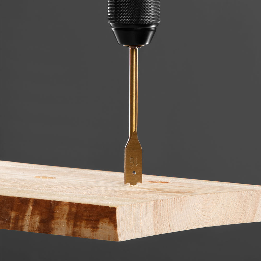 Набор сверл перовых по дереву, 10-12-14-16-18-20-22-25 мм, 8 шт, деревянный кейс Matrix (70441)