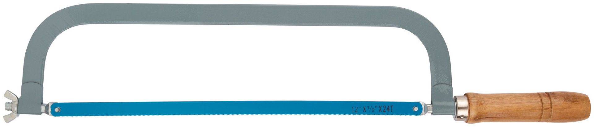 Ножовка по металлу 300 мм, деревянная ручка Хобби