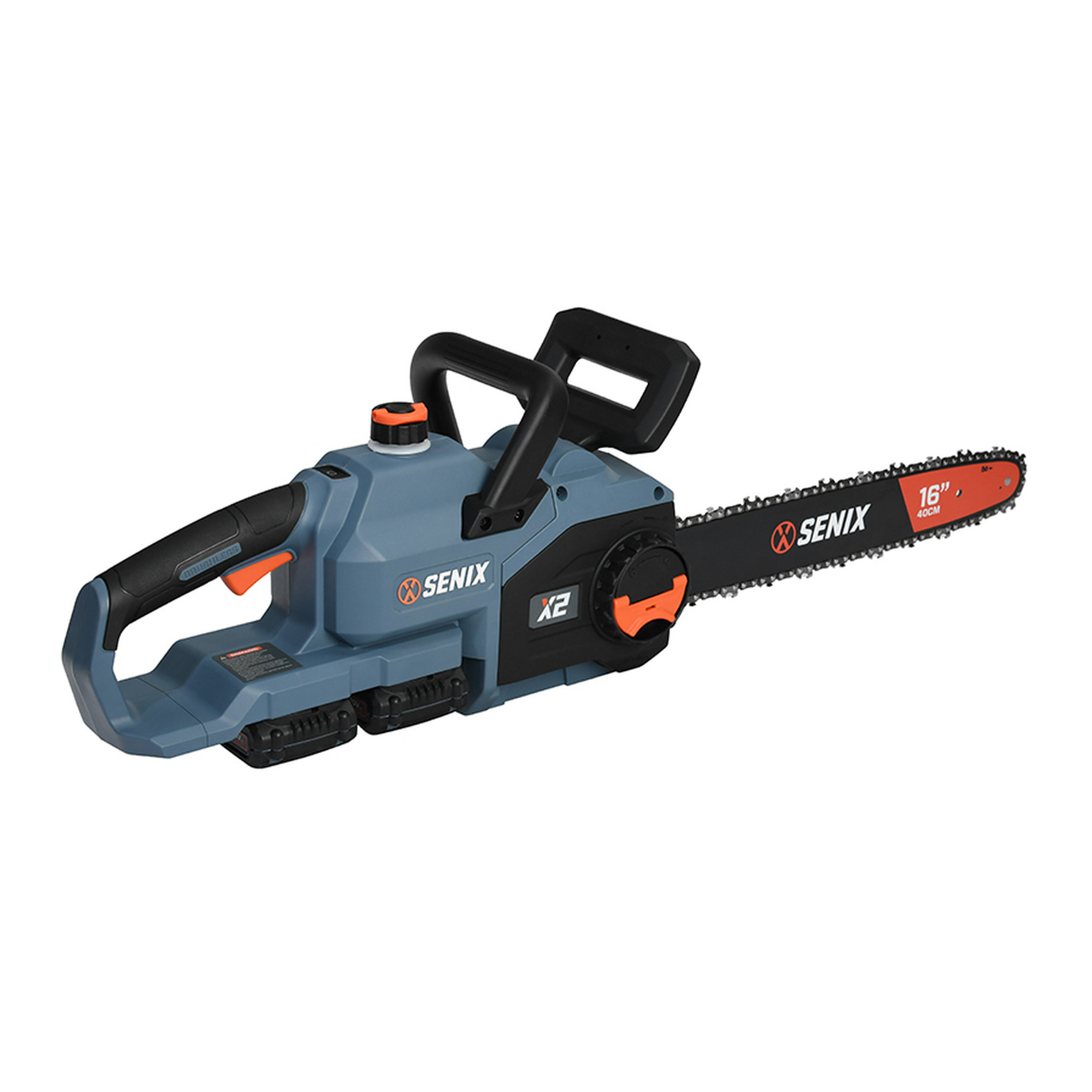 Пила цепная аккумуляторная серия 2Х2, 40V, 40 см , бесщёточный мотор