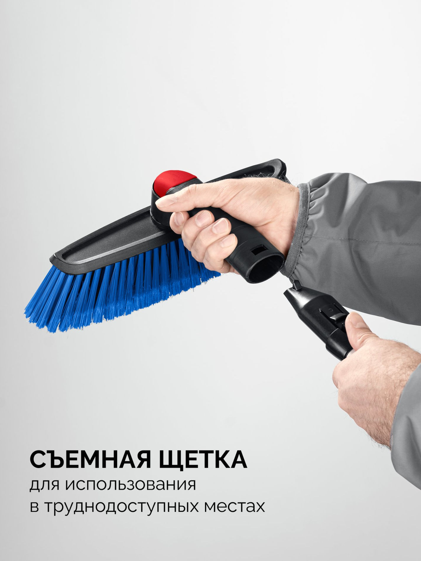 Щетка телескопическая с поворотной головой от снега автомобильная 860-1210 мм ЗУБР Профессионал 61062