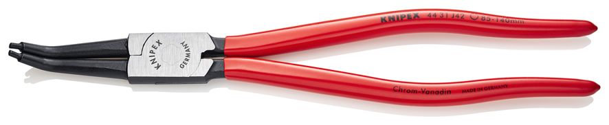 Щипцы для внутренних стопорных колец, губки 45°, O 85-140 мм, длина 310 мм, фосфатированные (KN-4431J42)