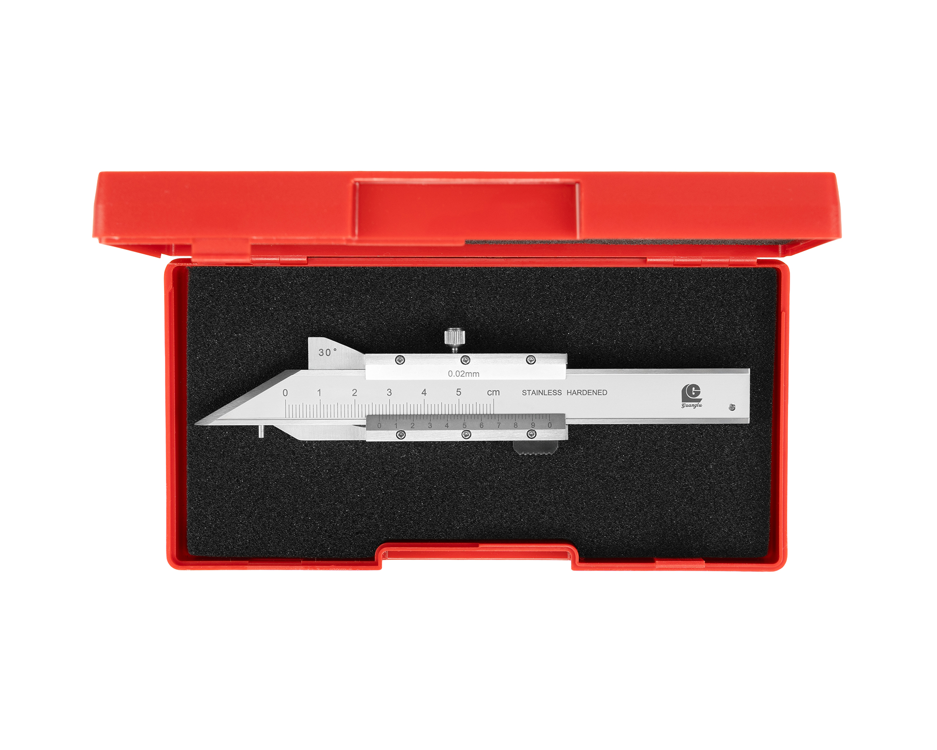 Штангенциркуль нониусный 0-8 30° 0,02 для замера фасок 149-220-1 Guanglu
