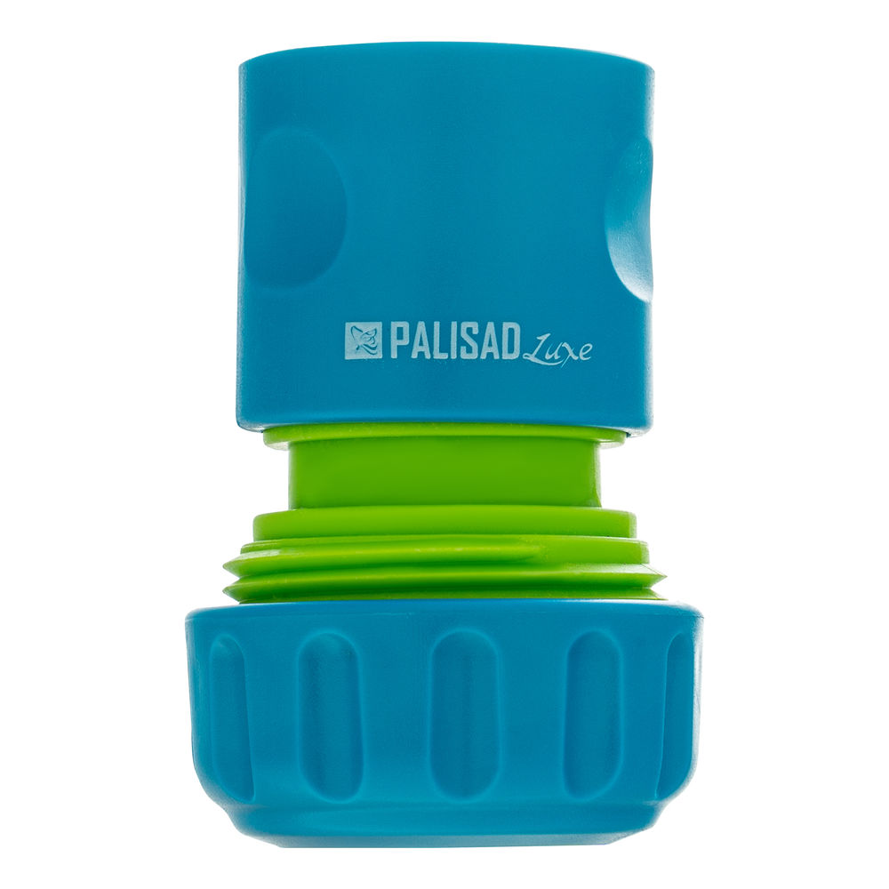 Соединитель пластмассовый, быстросъемный для шланга 3/4, однокомпонентный Palisad Luxe (66257)