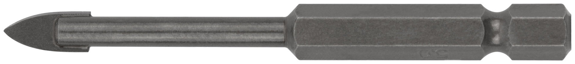 Сверло по кафелю и стеклу, шестигранный U-хвостовик под биту 5х70 мм (35463)