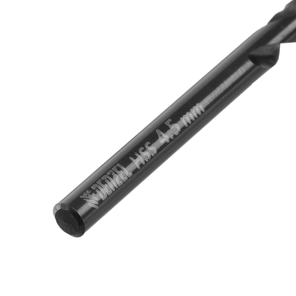 Сверло по металлу, 4,5 мм, HSS-Tin, Golden Tip, 10 шт. Denzel (717211)