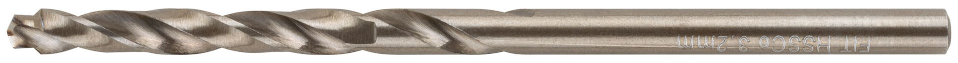 Сверло по металлу HSS, кобальт 5% Профи, ступенчатая заточка наконечника, блистер 3,2х65 мм ( 1 шт.) (33861)