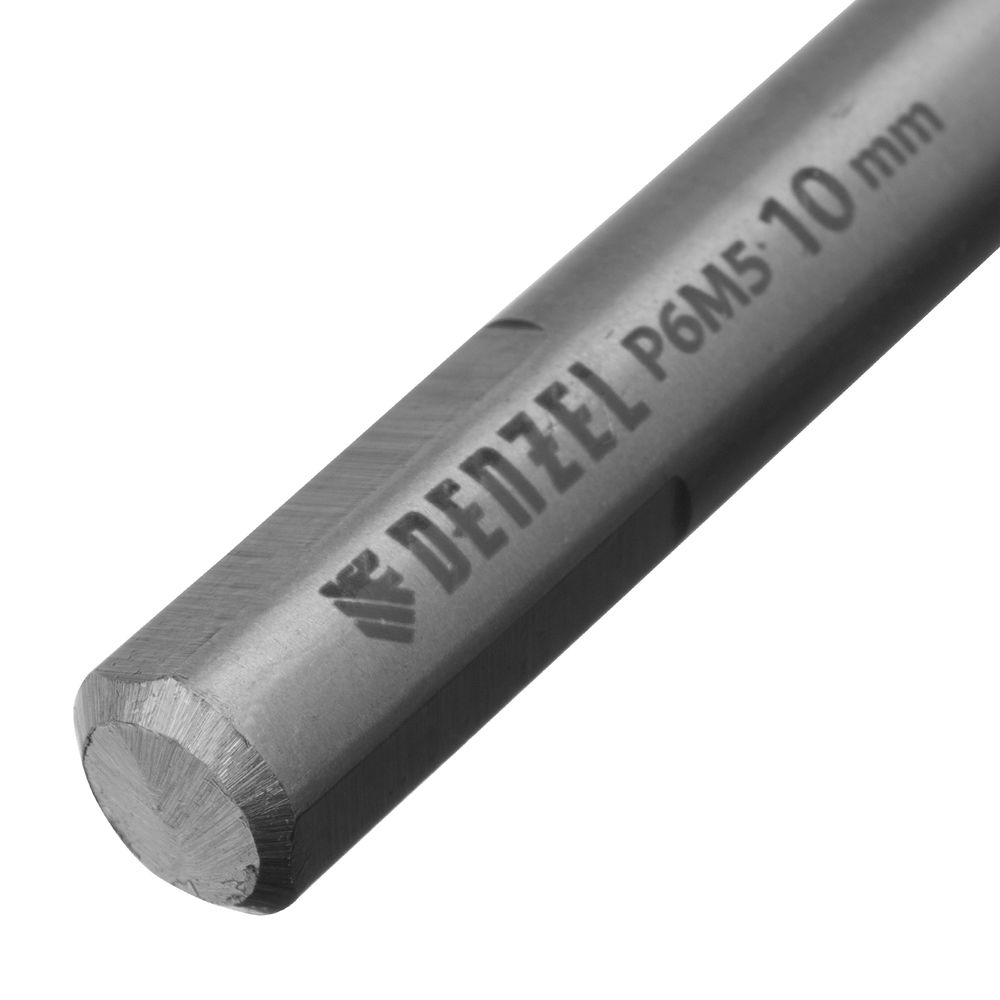 Сверло спиральное по металлу 10 x 133 мм, Р6М5, Golden Tip Denzel (718242)