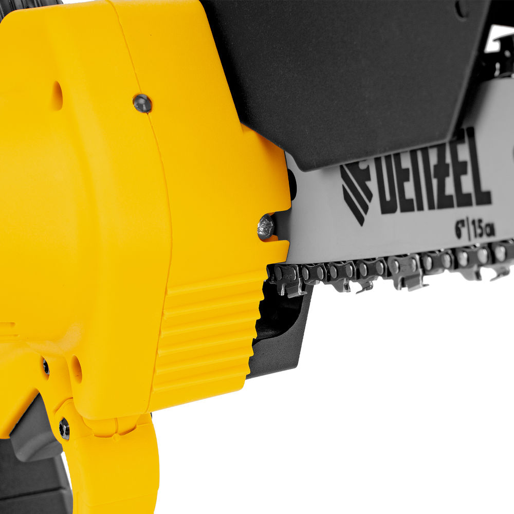 Цепная мини-пила аккумуляторная бесщет., CCS-150, шина 150 мм, Li-Ion, 20 В Denzel (58650)