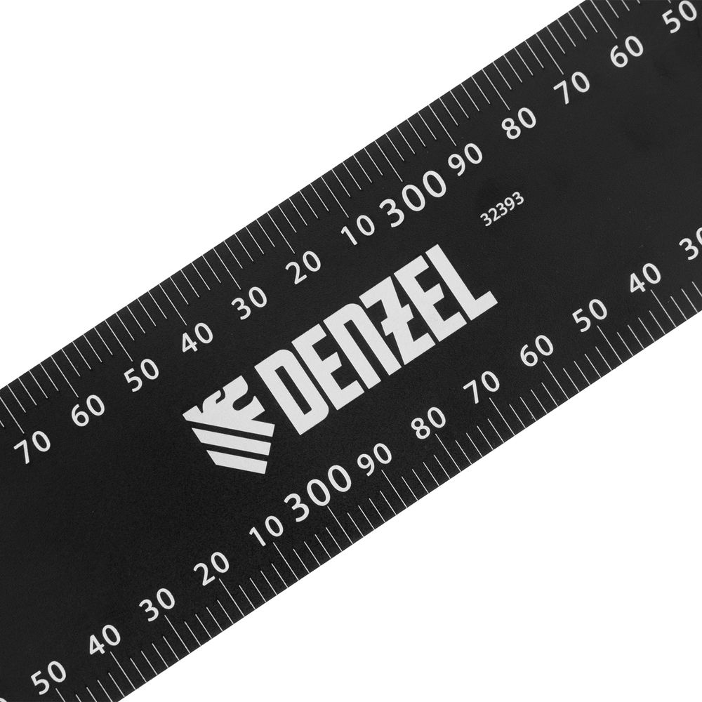 Угольник, 400 х 600 мм, алюминиевый, лазерная гравировка Denzel (32393)