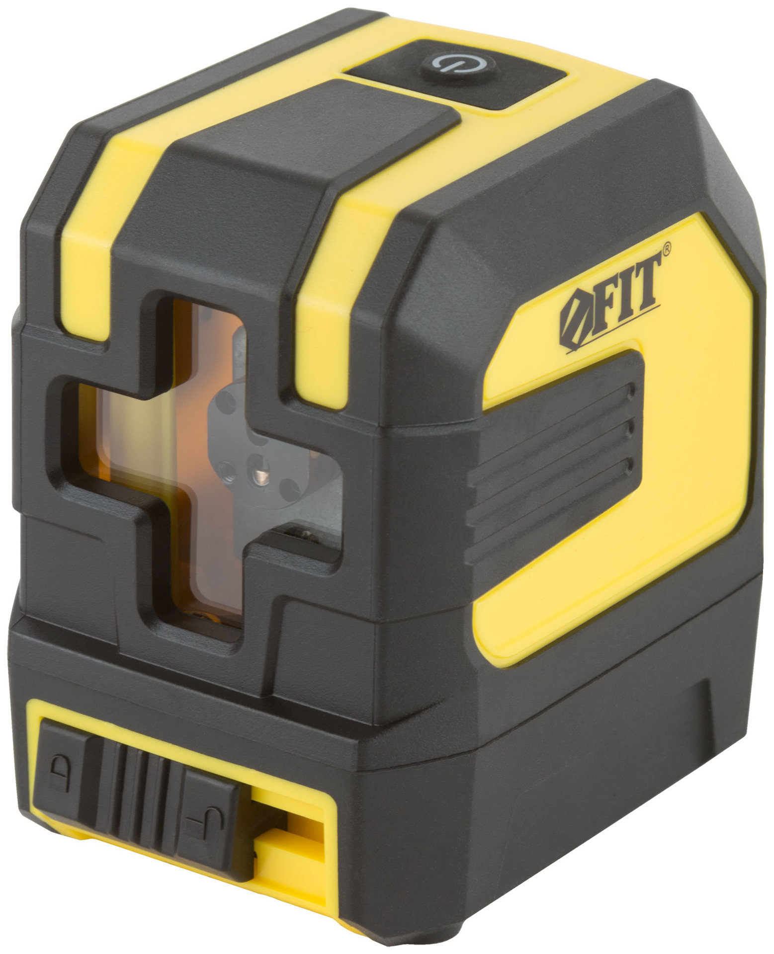 Уровень лазерный самоуспокаивающийся, красные лучи, крест, диапазон 15 м, без треноги, чехол (18630)