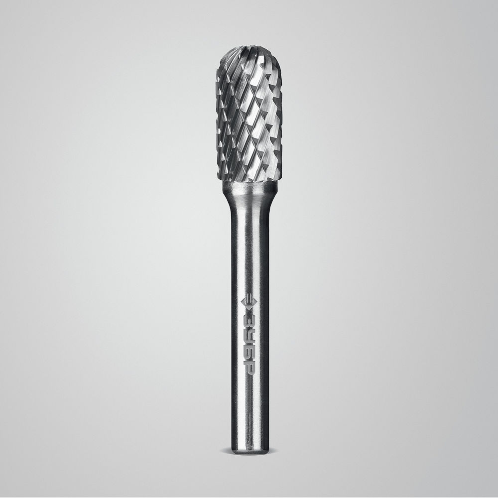 Борфреза твердосплавная 10?20 мм тип C цилиндр со сферическим концом хв-к 6 мм Профессионал ЗУБР 28802-10-20