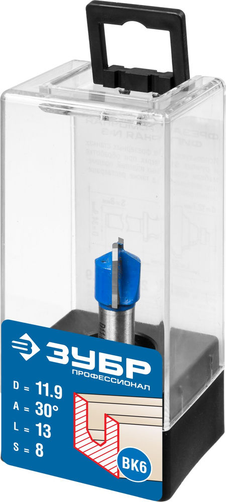 Фреза пазовая фасонная №3 11.9?13 мм ЗУБР Профессионал 28742-11.9-30