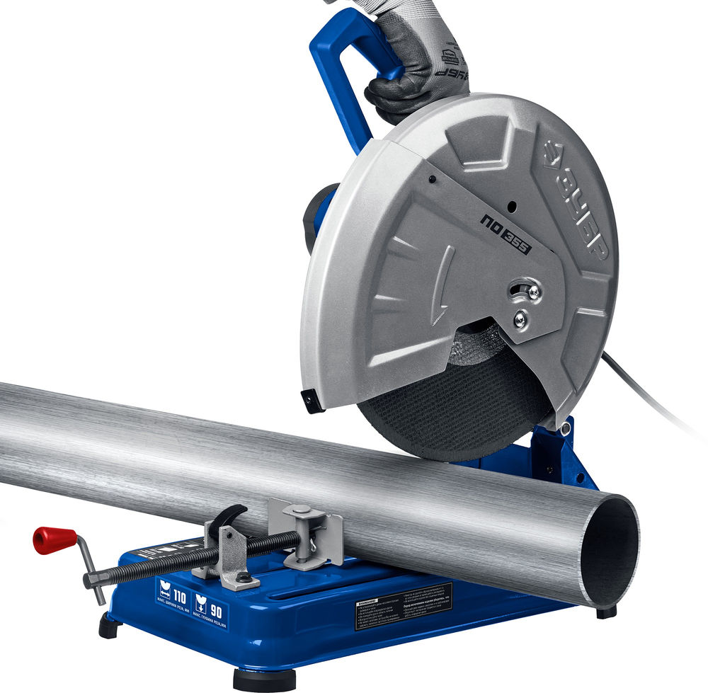 Пила отрезная (монтажная) по металлу 355 мм 2400 Вт абразив Профессионал ЗУБР ПО-355