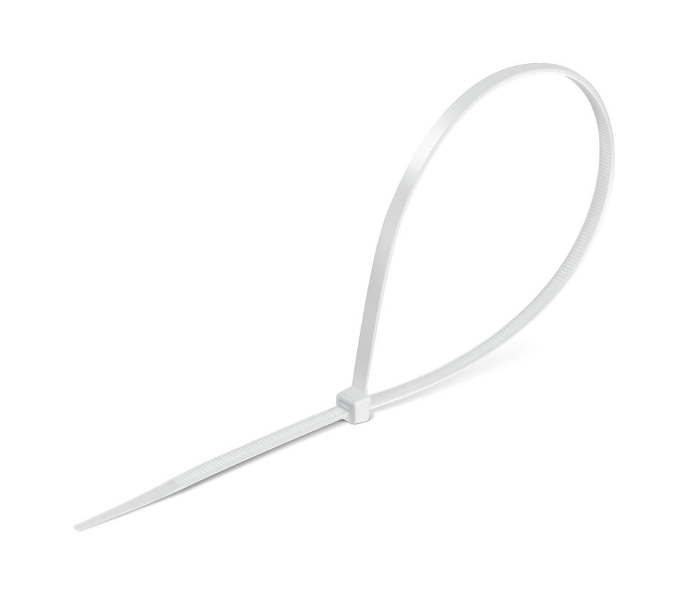 Кабельные стяжки КС-Б1, 1.8 x 100 мм, нейлон РА66, 100 шт, белые ЗУБР Профессионал 309010-18-100