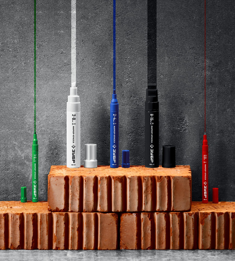 Маркер-краска МК-200 белый, 1 мм ЗУБР 06326-8