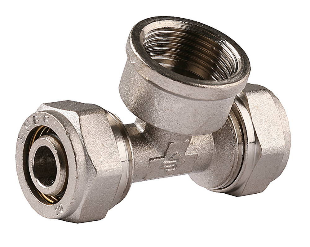 Тройник цанговый цанга-гайка 3/4 x 20 x 2.0 мм ЗУБР 51406-20-3/4