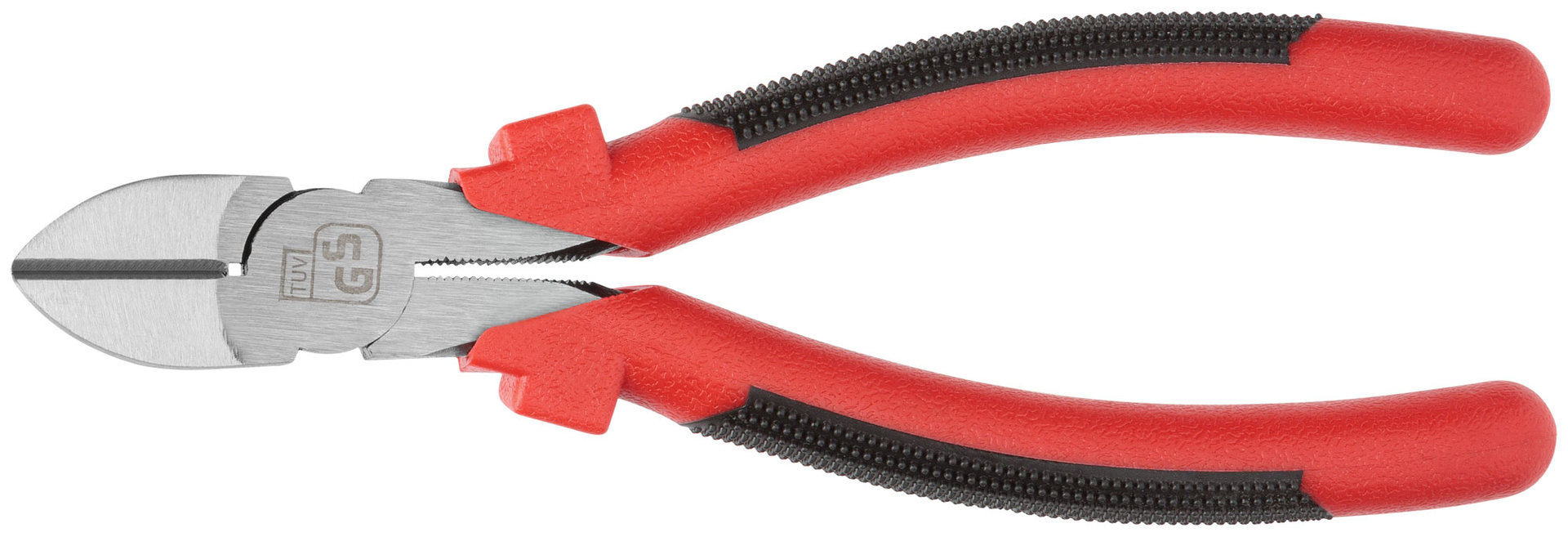 Бокорезы Стандарт, красно-черные пластиковые ручки, полированная сталь 190 мм