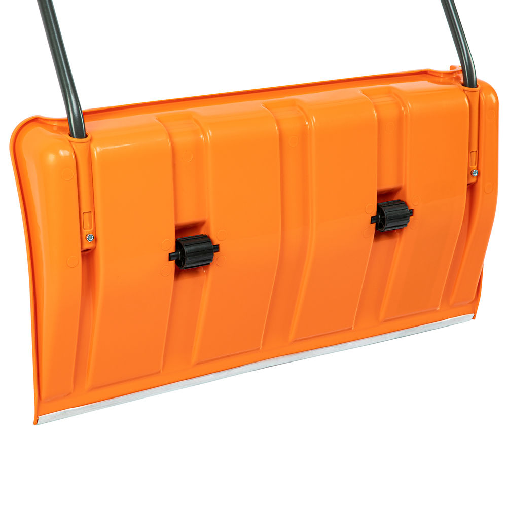 Движок для уборки снега пластиковый, 795х435х1280 мм, стальная рукоятка, усиленный Сибртех (61669)