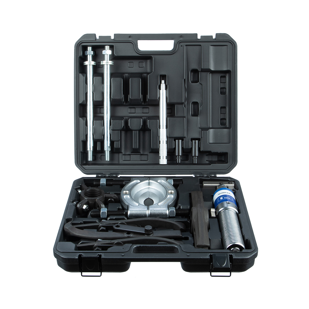 Съёмник гидравлический со встроенным насосом 8 т, комплект GARWIN INDUSTRIAL 811507-8-K