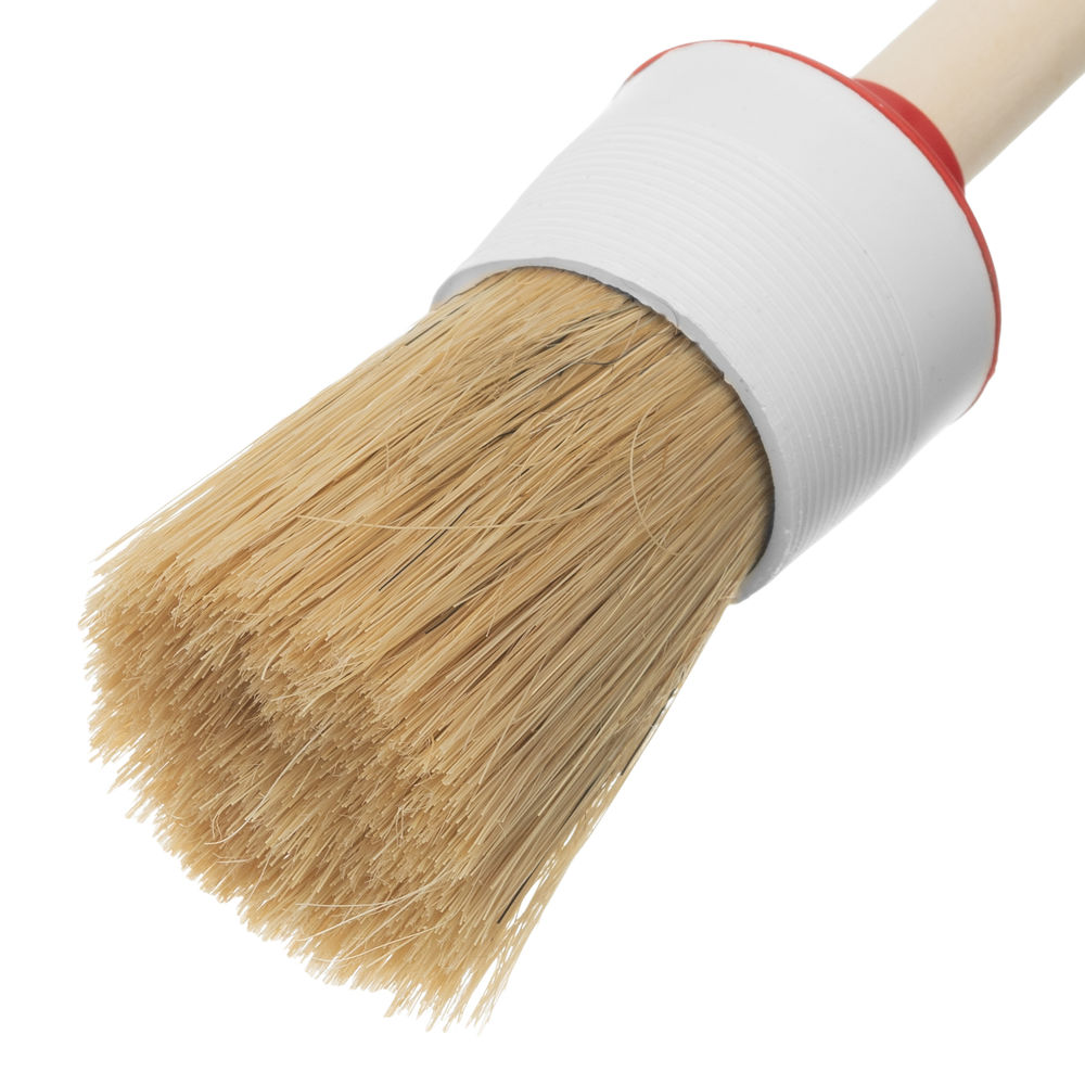 Кисть круглая № 8 (35 мм) натуральная щетина, деревянная ручка MTX (82078)