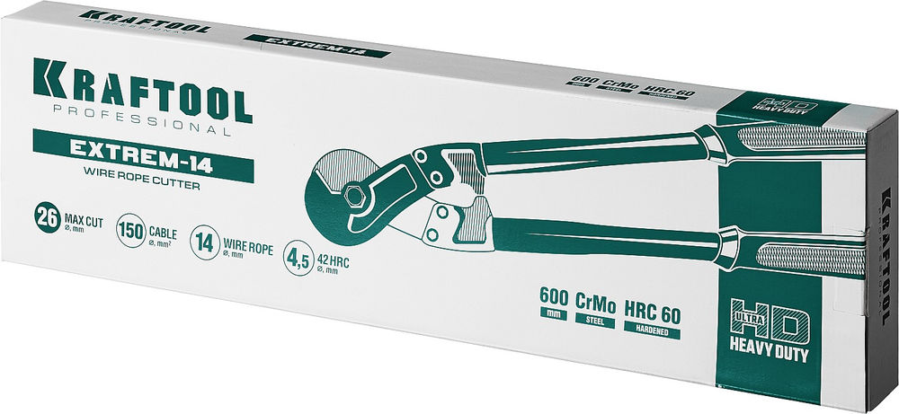 Профессиональный тросорез EXTREM-14, 600 мм KRAFTOOL 23339-60