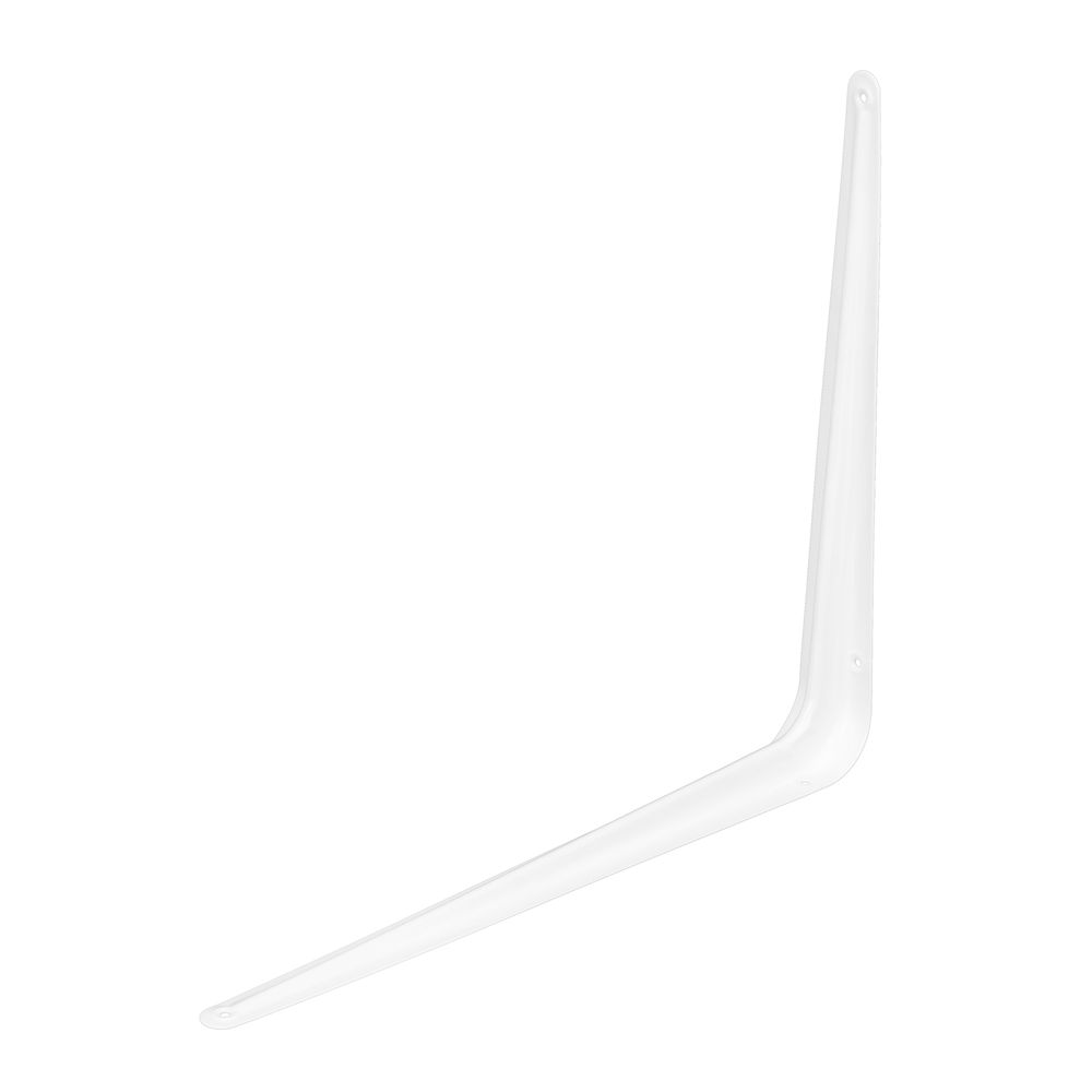 Кронштейн угловой с ребром, 350 х 400 мм, белый Сибртех (94019)