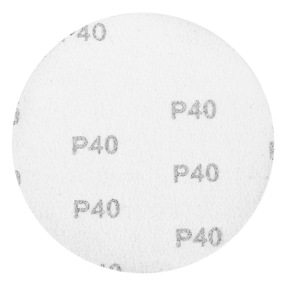 Круг абразивный на ворсовой подложке под липучку, P 40, 125 мм, 10 шт Matrix (73835)