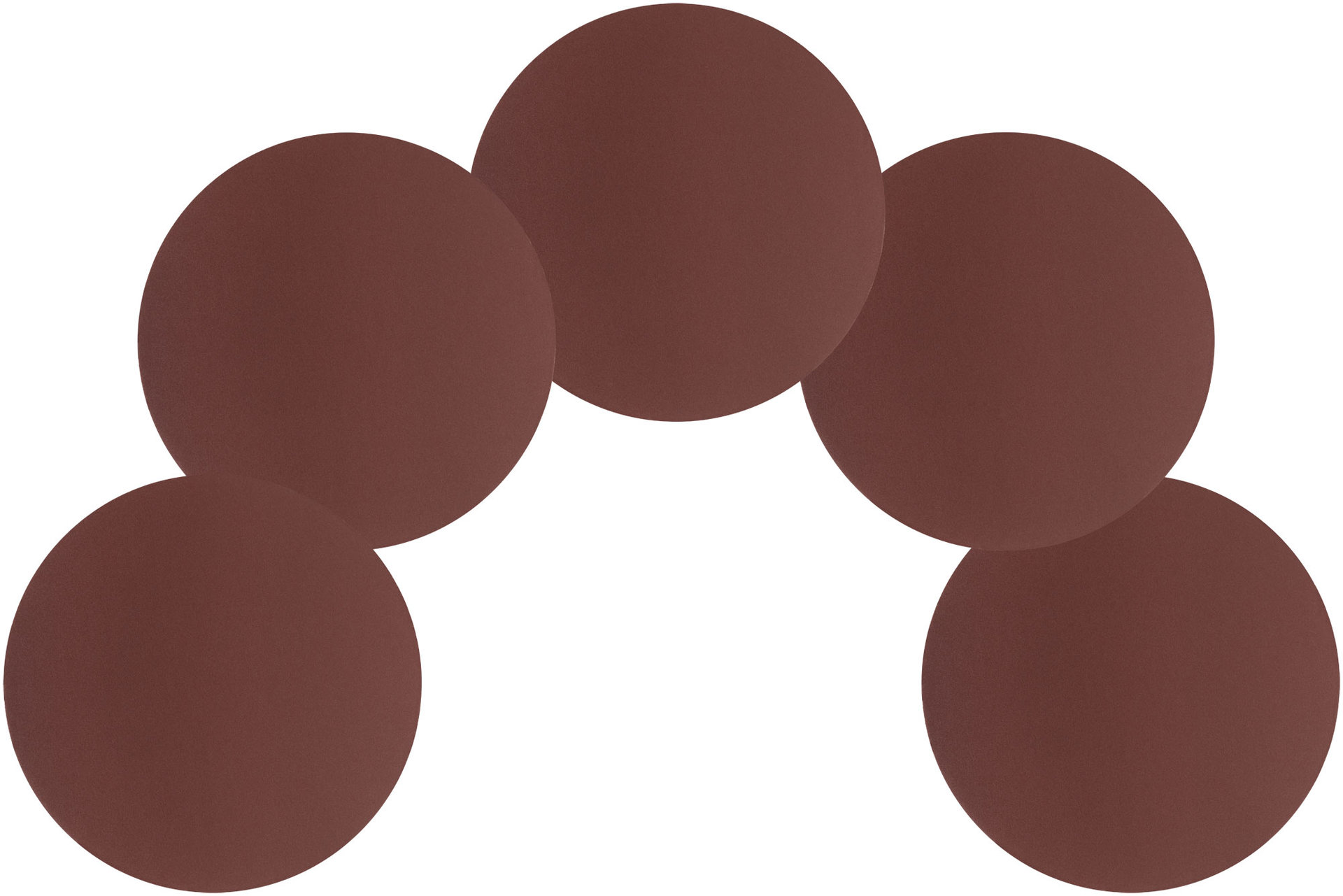 Круги шлифовальные сплошные (липучка), алюминий-оксидные, 125 мм, 5 шт. Р 400 (39671)