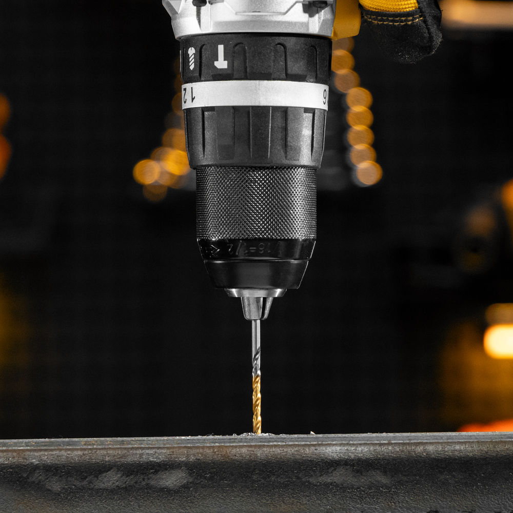 Набор сверл по металлу, 1-10 мм, Р6М5К8-TiN, Golden Tip, 10 шт Denzel (723005)