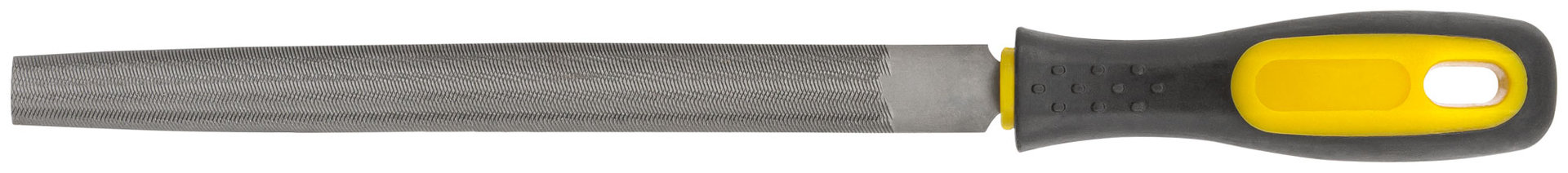 Напильник, прорезиненная ручка, полукруглый 200 мм (42591)