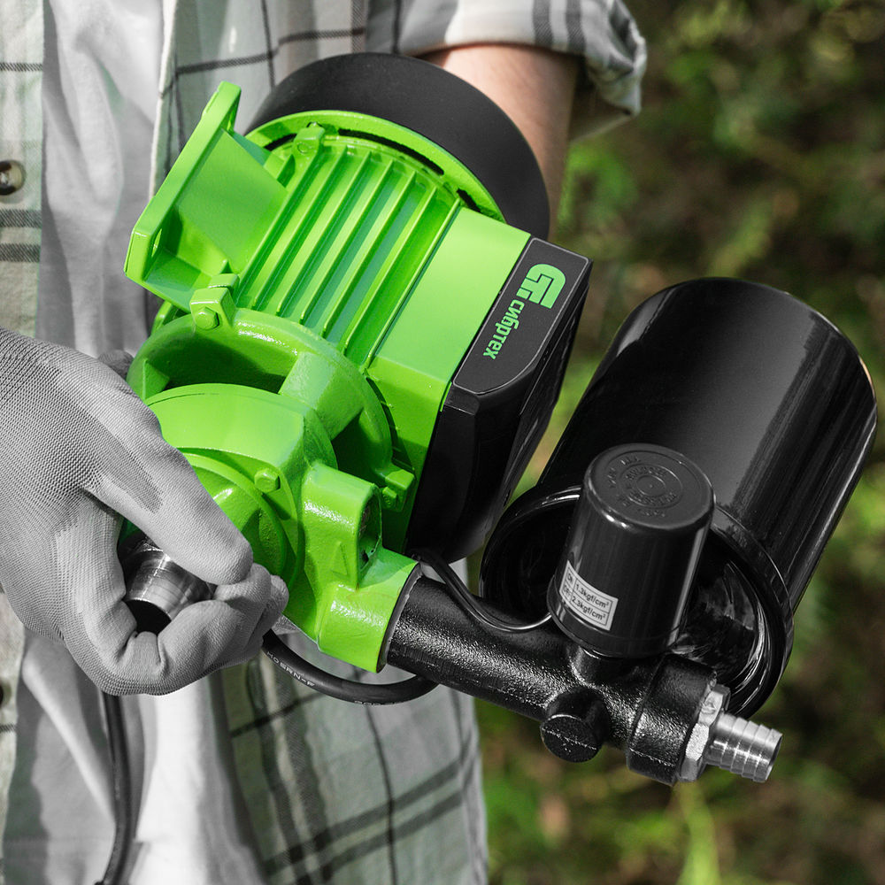 Насосная станция НС400-Ч, 400 Вт, напор 32 м, 2100 л/ч, ресивер 2 л Сибртех (97246)