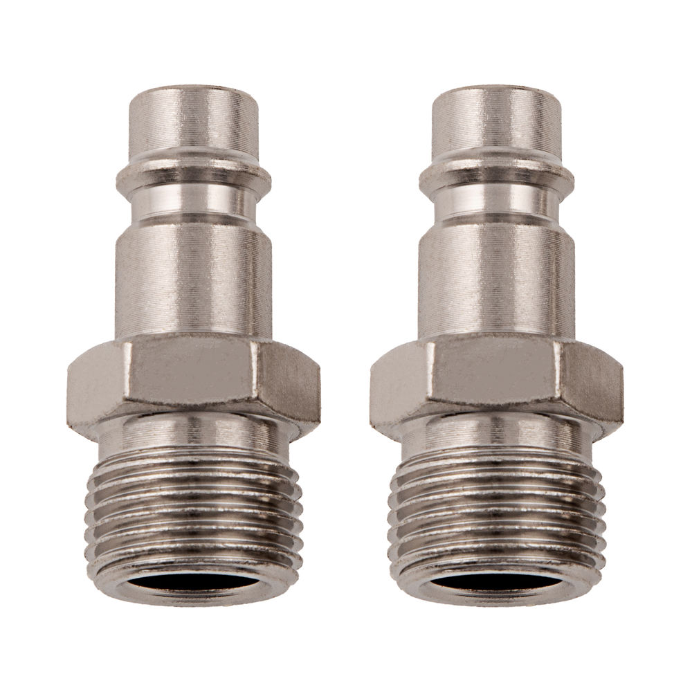 Ниппель универсальный быстросъемный (папа) 3/8, внешняя резьба, 2 шт, Stels (57059)