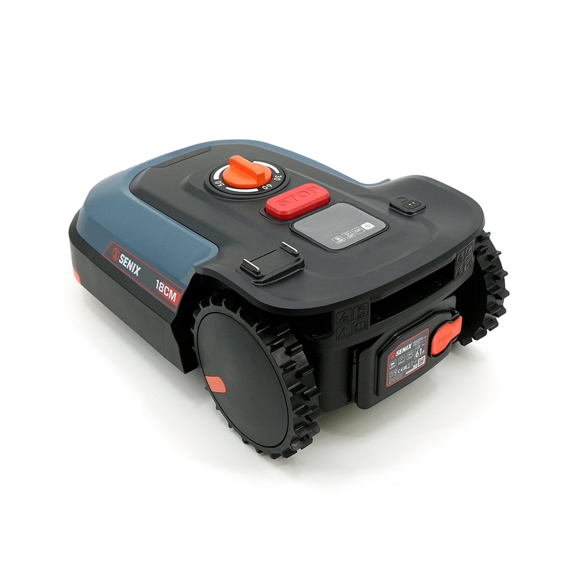 Робот газонокосилка, 18 см, в комплекте 1 батарея 2Ач, Зарядная станция. X2 20В