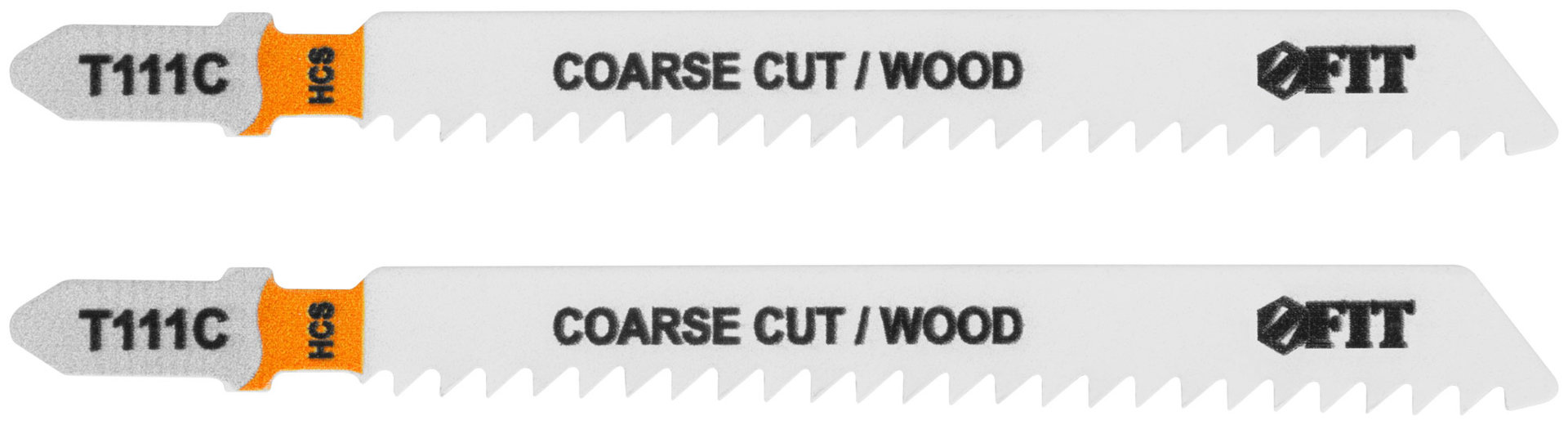 Полотна по дереву, HCS, разведенные, фрезерованные зубья, 100/74/3 мм (Т111С), 2 шт. (40935)